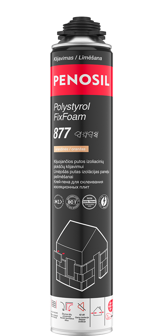 Penosil Polystyrol FixFoam 877 klijuojančios putos